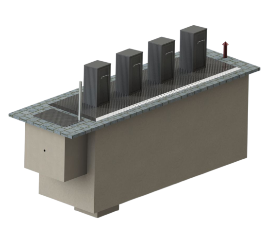 Система подземного сбора и хранения мусора